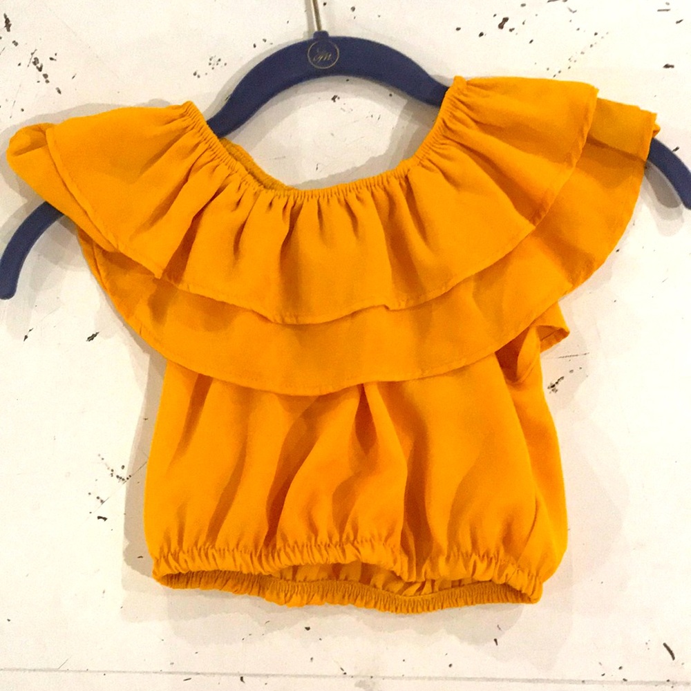 Yellow Crop Top